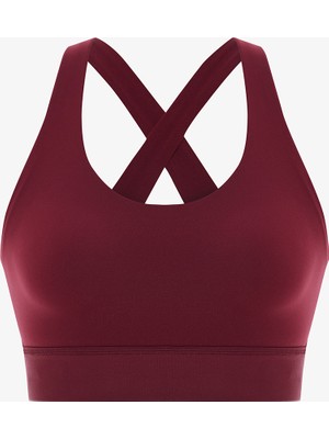 Penti Bordo Wonder Yüksek Destek Crossline Spor Sütyeni