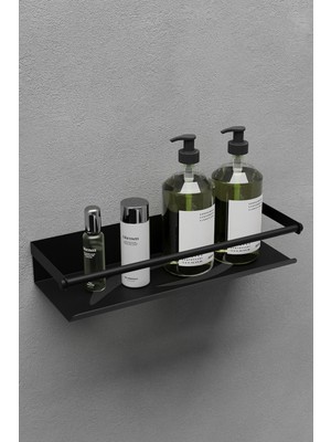 Paslanmaz Çelik Duş Rafı, Şampuanlık, Yapışkanlı, Modern Tasarım