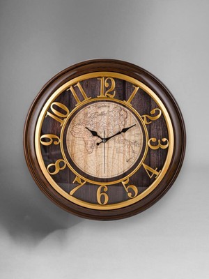 UltraMint 50 cm Eskitme Dekoratif Kadranlı Duvar Saati, Şık ve Şık Tasarım