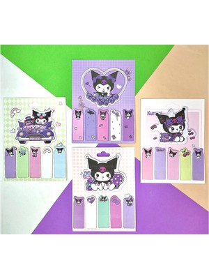 Cg Kids Kuromi Sticker Yapışkan Ayraç ve Işaretleyici Post-It Süper Kalite ( Ister 1 Adet Ister 2 Adet Isterseniz 3 Adet Satın Alabilirsiniz )