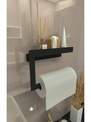 Rulo Kağıt Havluluk ve Peçetelik, Siyah Banyo Düzenleyici