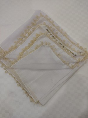 El İşi El Işi Beyaz Boncuklu Mekik Oyalı %100 Pamuk Yazma