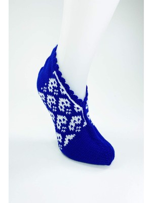 TrentCo El Örgüsü Kışlık Şık Kadın Yün Patik D7