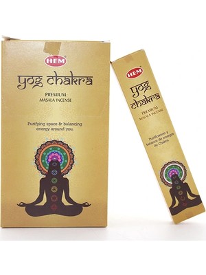Eco Lounge Hem Yog Chakra Masala Aromalı Çubuk Tütsü