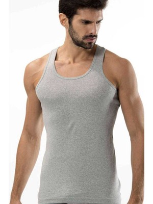 TrentCo 3 Adet Tutku Ribana Spor Erkek Gri Atlet 0118