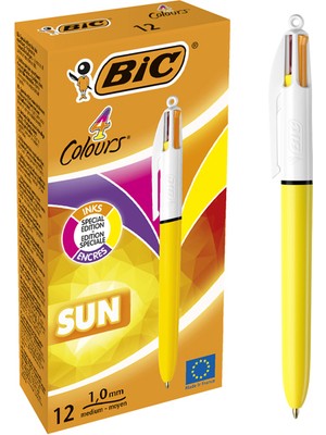 Kitabevimden Bic Tükenmez Kalem 4 Colours Sun 12 Li