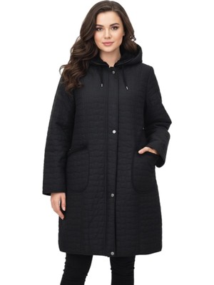 Baglan Kadın Kapitone Kapüşonlu Içi Peluş Mont BGL-ST05023