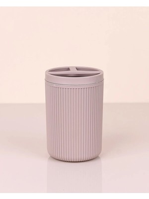 TrentCo Çizgili Yuvarlak Diş Fırçalık