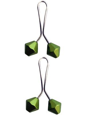 TrentCo 2 Adet Tesettür Eşarp ve Şal Klipsi Yeşil