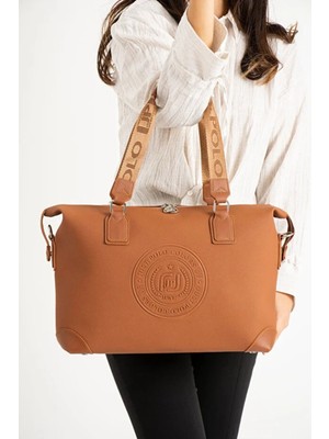 Just Polo Kadın Spor Model Ayarlanabilir Askılı Büyük Boy Şık El & Omuz Çantası Shoulder Bag