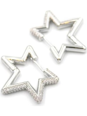 TrentCo Yıldız Küpe - Gümüş