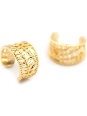 TrentCo 2'li Kıkırdak Küpe - Altın