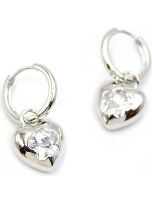 TrentCo Kalp Küpe - Gümüş