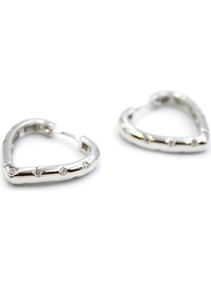 TrentCo Kalp Küpe - Gümüş