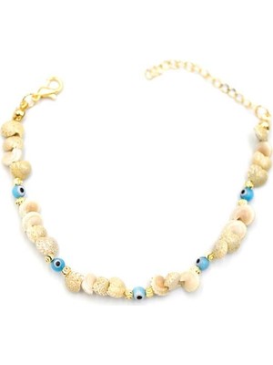 TrentCo Nazar Deniz Kabuğu Bileklik - Mavi