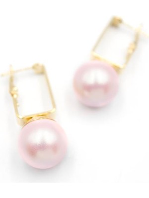 TrentCo Incili Küpe - Pembe