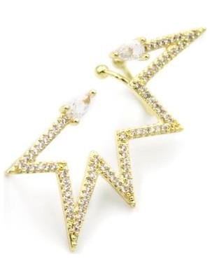 TrentCo Yıldız Kıkırdak Küpe - Altın