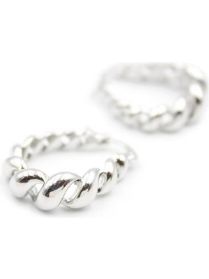 TrentCo Burgu Halka Küpe - Gümüş