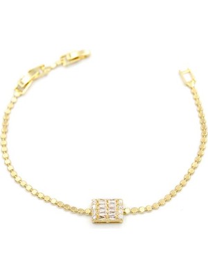 TrentCo Taşlı Bileklik - Altın