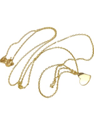 Genel Kalp Kolye 14 Ayar Altın Hd Videolu