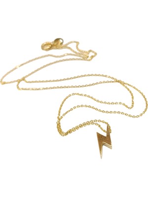 Genel Şimşek Kolye 14 Ayar Altın Hd Videolu