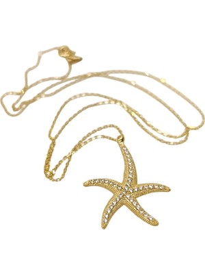 Genel Deniz Yıldızı Kolye 14 Ayar Altın  Hd Videolu