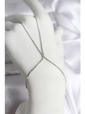 Skygo 316L Çelik Gümüş Renk Ezme Zincir Model Kadın Şahmeran - TJ-SN731