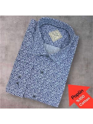 Eren Style Poplin %100 Cotton Pamuklu Uzun Kollu Terletmeyen Gömlek (Slim Fit Kalıp)