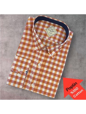Eren Style Poplin %100 Cotton Pamuklu Uzun Kollu Terletmeyen Gömlek (Slim Fit Kalıp)