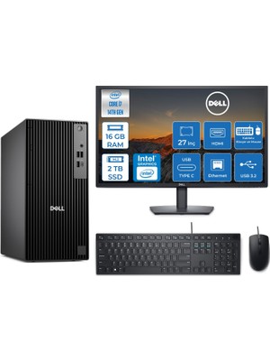 Dell Pro Tower QCT1250 Intel Core I7 14700 5.4ghz 16GB Ddr5 2tb SSD 27 Inç Monitör Freedos Intel® UHD Graphics 770 Masaüstü Bilgisayar 27QCT1250I7UHDF09 + Zetta Flash Bellek