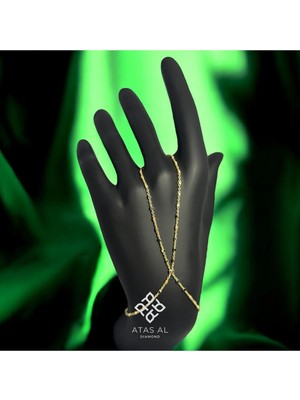 Altın Kaplama Küp Kesim 925 Ayar Gümüş Şahmeran