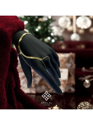 Yılan Sırtı Altın Kaplama Şahmeran 925 Ayar Gümüş