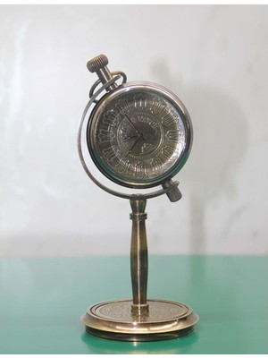 Costurera Pirinç Masa Üstü Saat