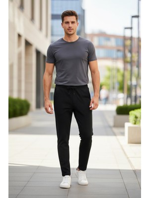 FullaModa Beli Bağlamalı Çimalı Baskılı Pantolon