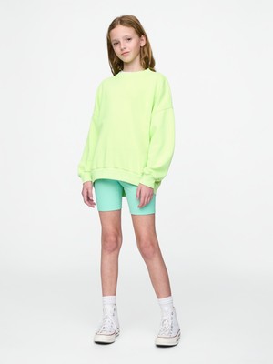 Gap Kız Çocuk Açık Yeşil Fitilli Bisiklet Şortu