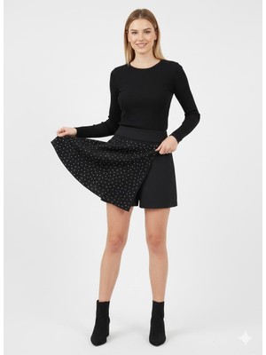 Modaplaza Kadın Kapaklı Şort Etek C-130