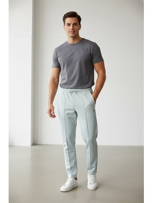 FullaModa Beli Bağlamalı Çimalı Baskılı Pantolon