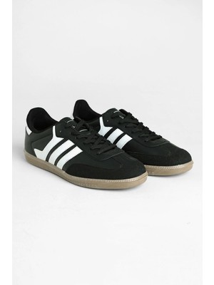 FullaModa Yanı Şeritli Bağcıklı Spor Ayakkabı