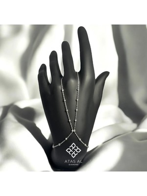 Dorika 925 Ayar Gümüş Beyaz Altın Kaplama Şahmeran