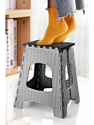 Marsilyan 28 cm Dayanıklı Katlanabilir Tabure - Kamp Piknik  Metrobüs Otobüs Balıkçı Tabure