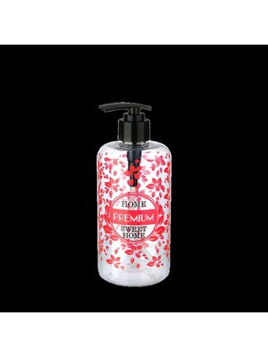 Marsilyan Şeffaf Sıvı Sabunluk Yuvarlak Plastik Pompalı 500 ml