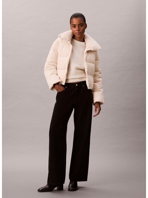 Calvin Klein Jeans Beyaz Kadın Mont LV044D527GPAS