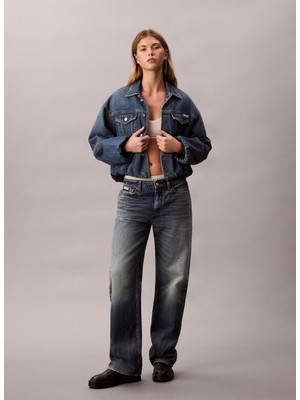 Calvin Klein Jeans Standart Mavi Kadın Ceket LV047D725GYYA