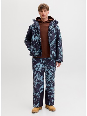 Jack & Jones Mavi Erkek Mont 12284649_JJALPES Skı Jacket AW25