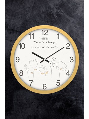 UltraMint 30 cm Gerçek Cam Sessiz Mekanizma Duvar Saati, Şık ve Modern Tasarım