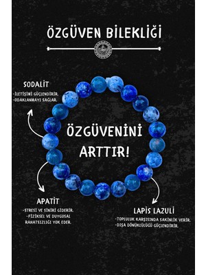 UltraMint Doğal Taşlı Bileklik, Şık ve Huzurlu Tasarım, 8mm Taşlar