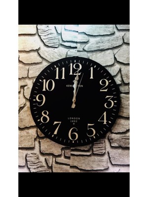 UltraMint 36 cm Gerçek Bombe Camlı Dekoratif Duvar Saati, Şık ve Modern Tasarım