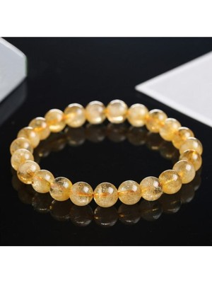 Doğal Sitrin Taşı Bileklik, Şifa ve Pozitif Enerji Kaynağı