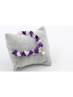 Izlemesiyle Pozitif Enerji Getiren Rengarenk Taşlı Sallantı Bileklik