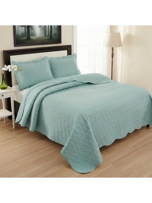 Altınpamuk Petek Çift Kişilik Yatak Örtüsü 260X240 Yeşil